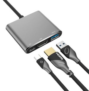 3 in 1 ONTEN USB TYPE-C TO HDMI/USB/TPC OT-9175